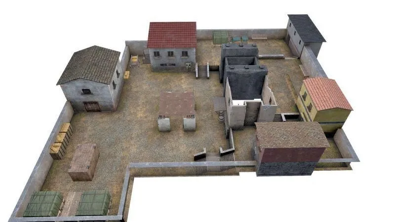 PBR Game 3D Models – Old Town Low Poly Buildings