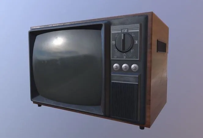 PBR Game 3D Models – Old Tv