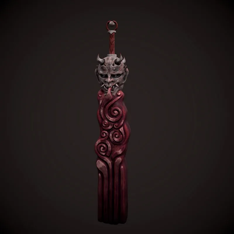 PBR Game 3D Models – Oni Mace