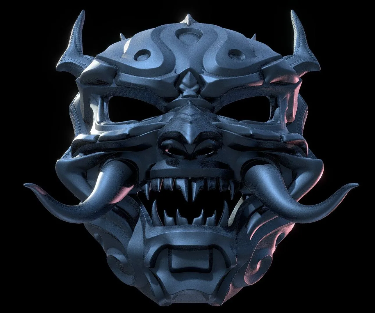 PBR Game 3D Models – Oni Mask Ii Omsx V2