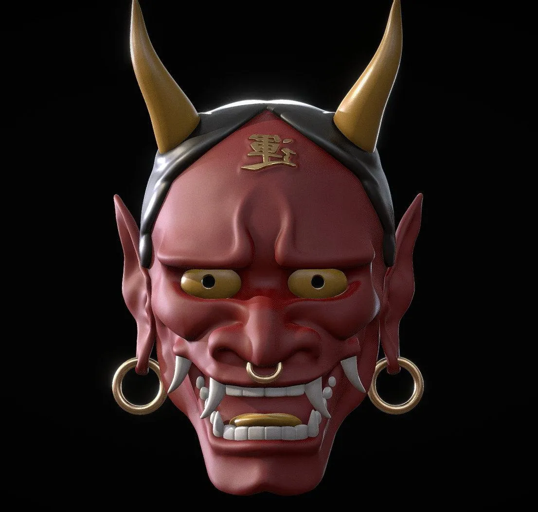 PBR Game 3D Models – Oni Mask X
