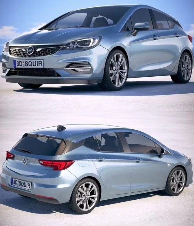 PBR Game 3D Models – Opel Astra 2020