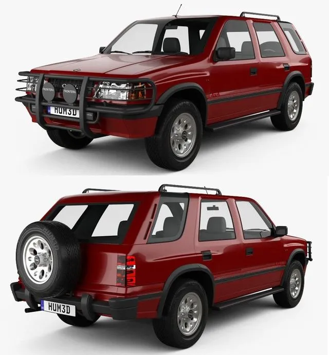 PBR Game 3D Models – Opel Frontera (A) 5-door 1992