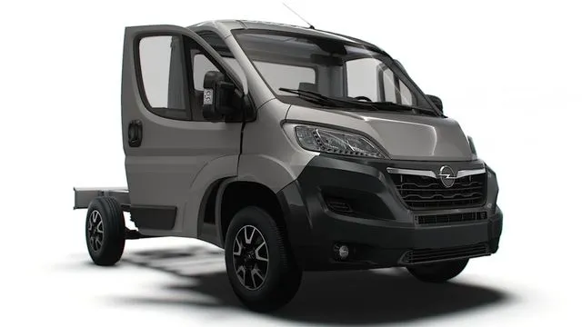 PBR Game 3D Models – Opel Movano Chassis HQInterior SCab 3000WB 2023