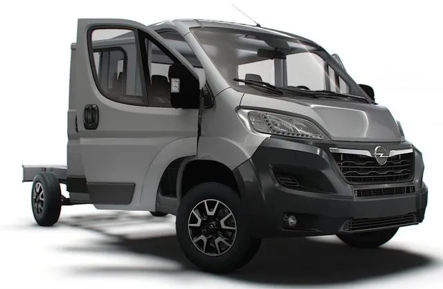 PBR Game 3D Models – Opel Movano Chassis Truck SCab 4035WB HQInterior 2023