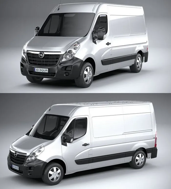 PBR Game 3D Models – Opel Movano L2H2 2018
