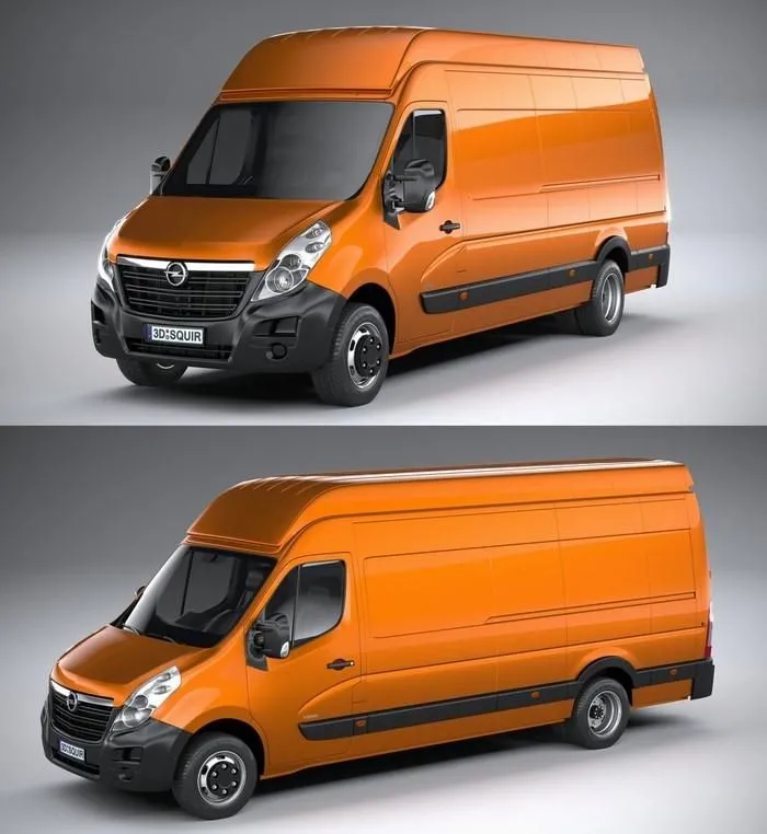 PBR Game 3D Models – Opel Movano L4H3 2018