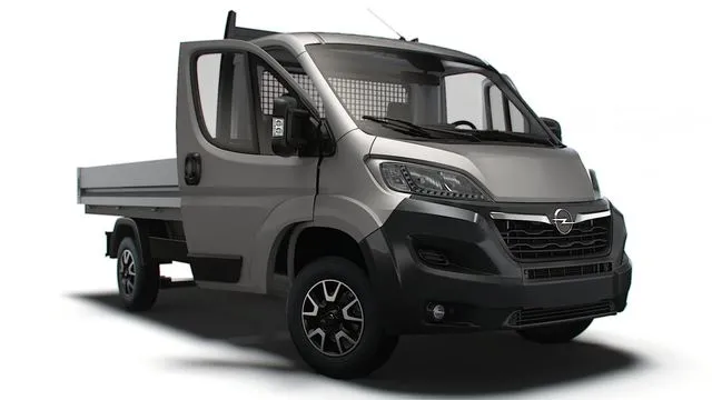PBR Game 3D Models – Opel Movano SingleCab Tipper HQInterior 2023