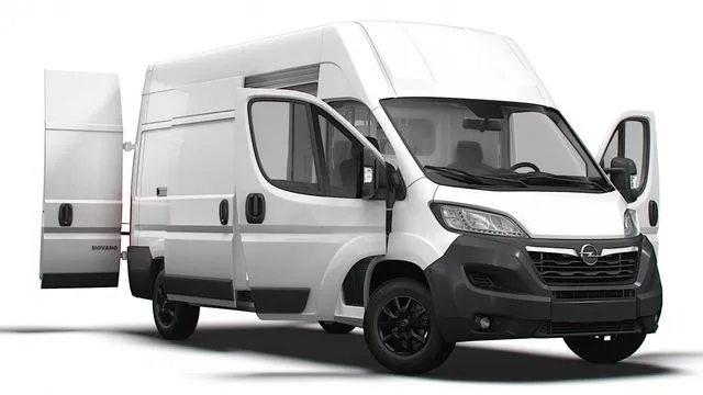 PBR Game 3D Models – Opel Movano Van L3H3 HQ Interior 2023
