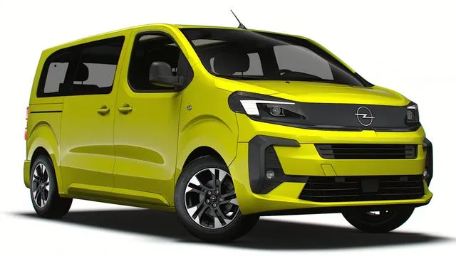 PBR Game 3D Models – Opel Zafira Life Electric Medium 2024