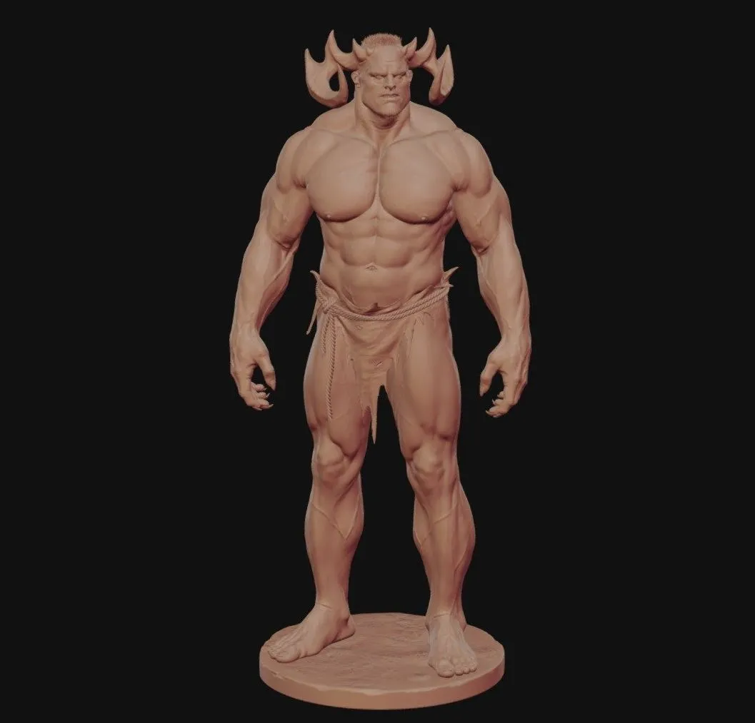 PBR Game 3D Models – Orc Body Tushar