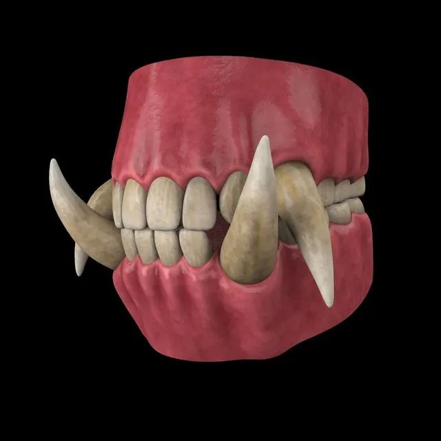 PBR Game 3D Models – Orc Teeth