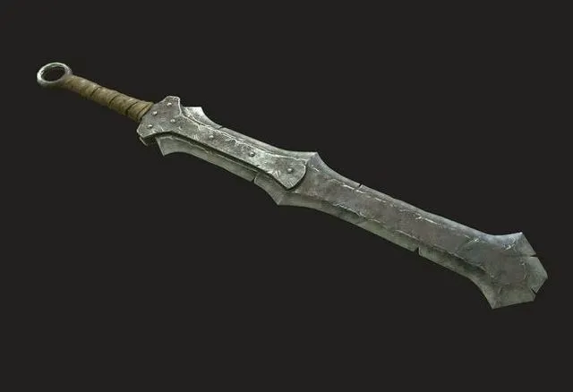 PBR Game 3D Models – Ork long sword