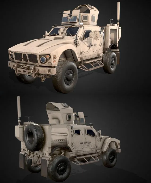 PBR Game 3D Models – Oshkosh M-ATV 2