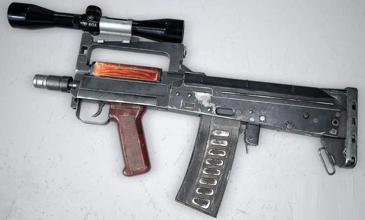 PBR Game 3D Models – OTs-14 Groza Russian assault rifle-grenade launcher system