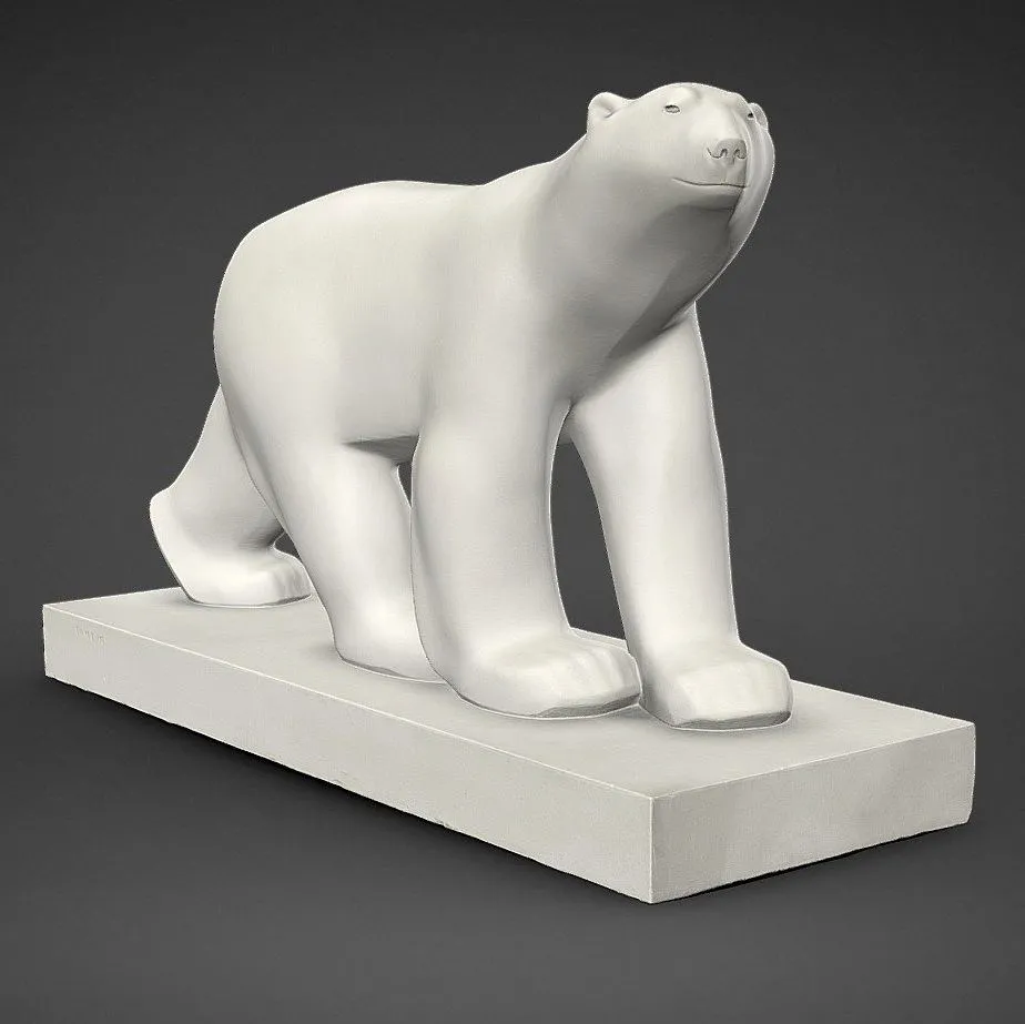 PBR Game 3D Models – Ours Blanc Francois Pompon