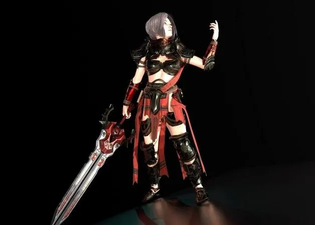 PBR Game 3D Models – Paladin Woman