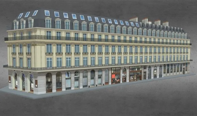 PBR Game 3D Models – Palais Garnier Opera House Area Building