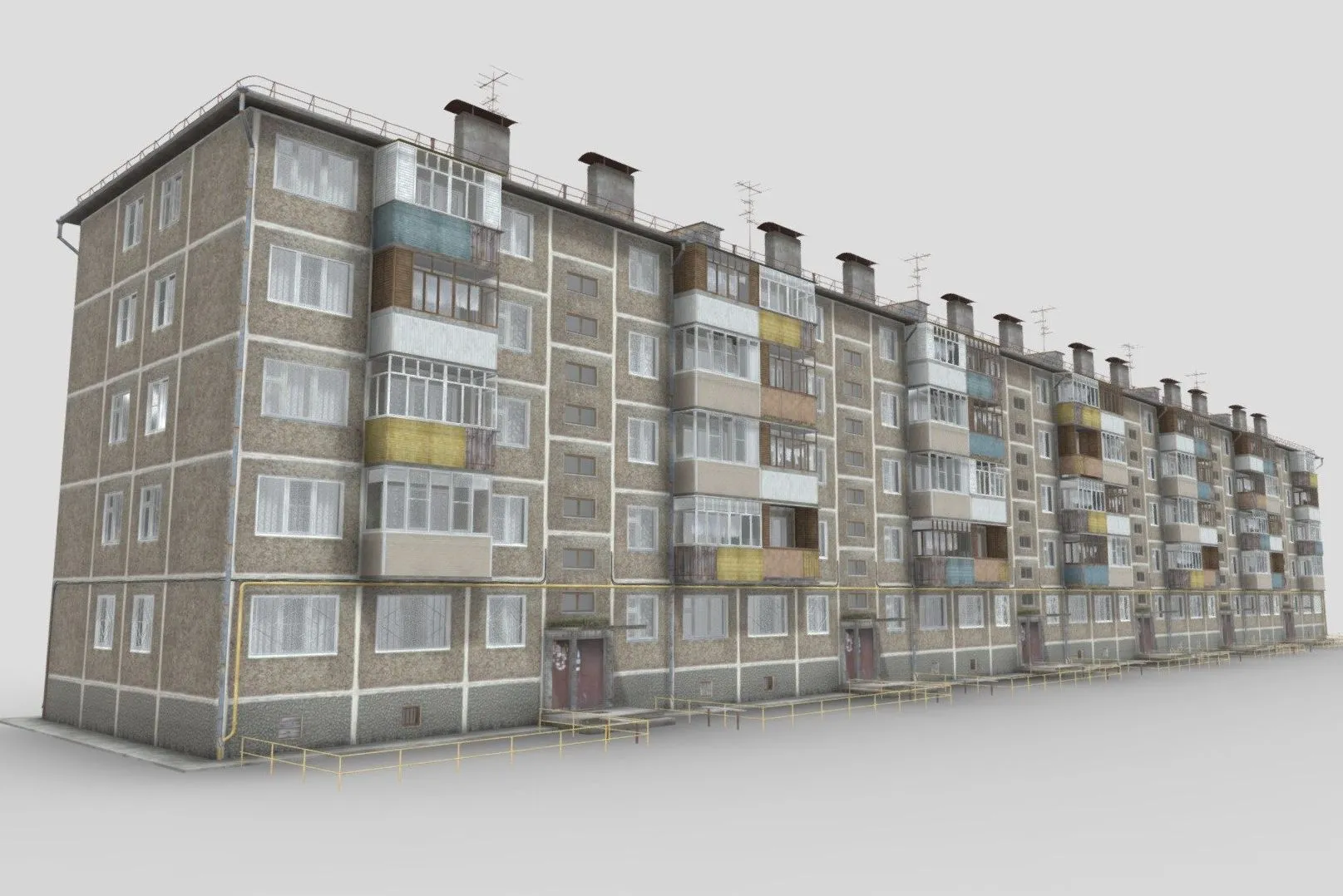 PBR Game 3D Models – Panel House 1 464 A 15