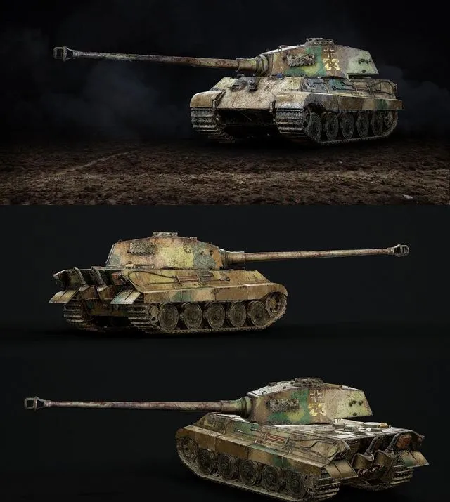 PBR Game 3D Models – Panzerkampfwagen VI Ausf. B