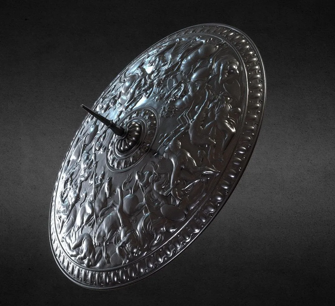 PBR Game 3D Models – Parade Shield Of King Erik Xiv Restoration