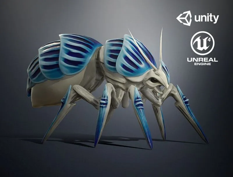 PBR Game 3D Models – Pathfinder Bug Creature