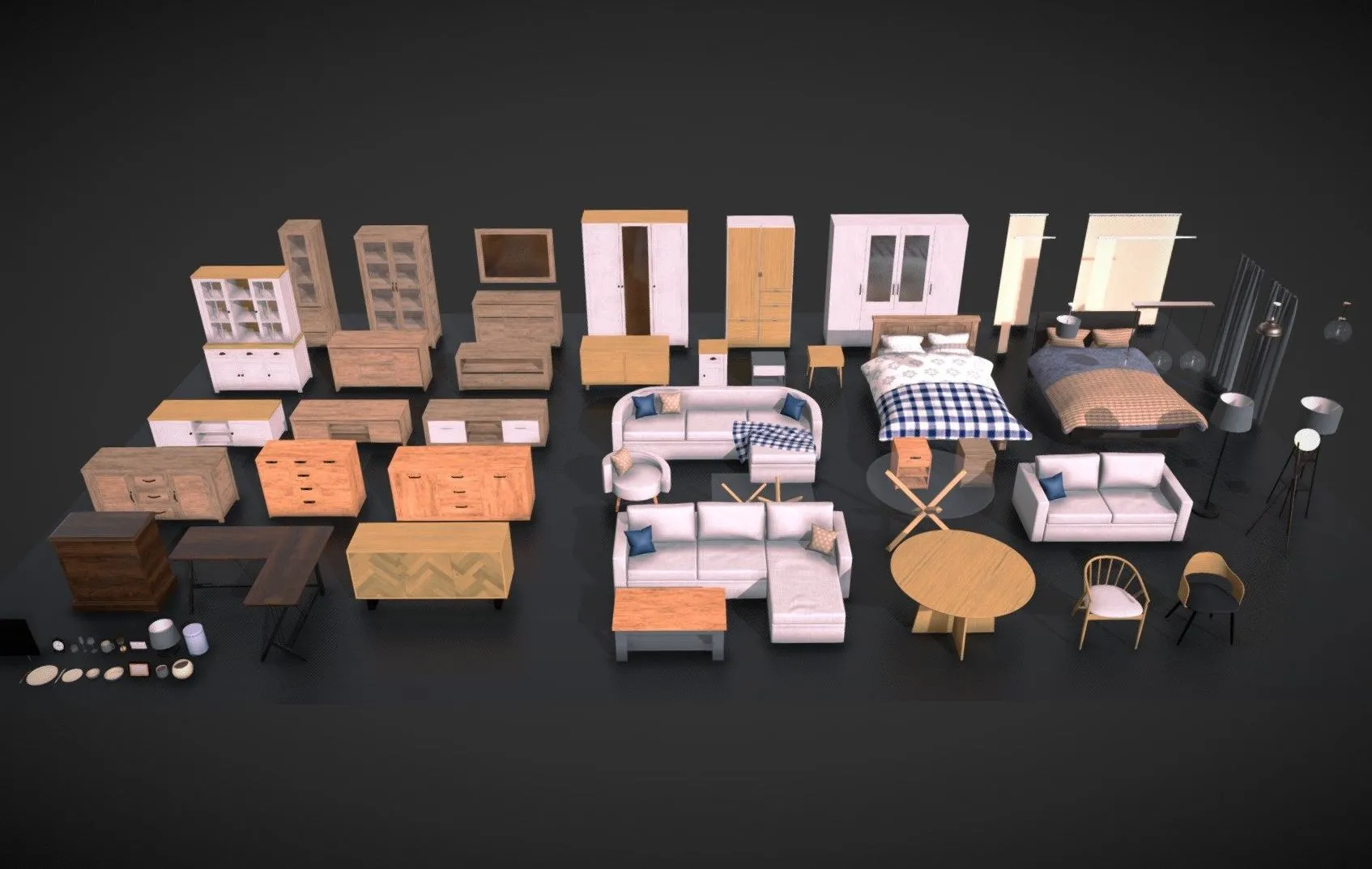PBR Game 3D Models – Pbr Furniture Pack