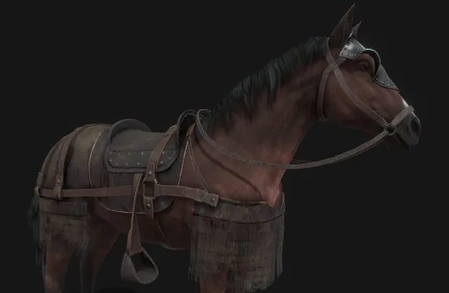 PBR Game 3D Models – PBR Horse Armor (Poor Country Knight)