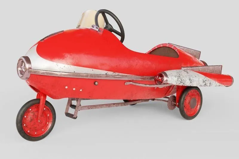 PBR Game 3D Models – Pedal Car