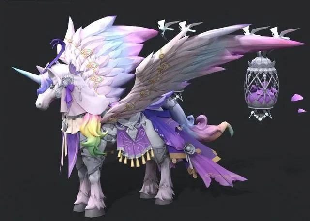 PBR Game 3D Models – Pegasus fairy tale unicorn