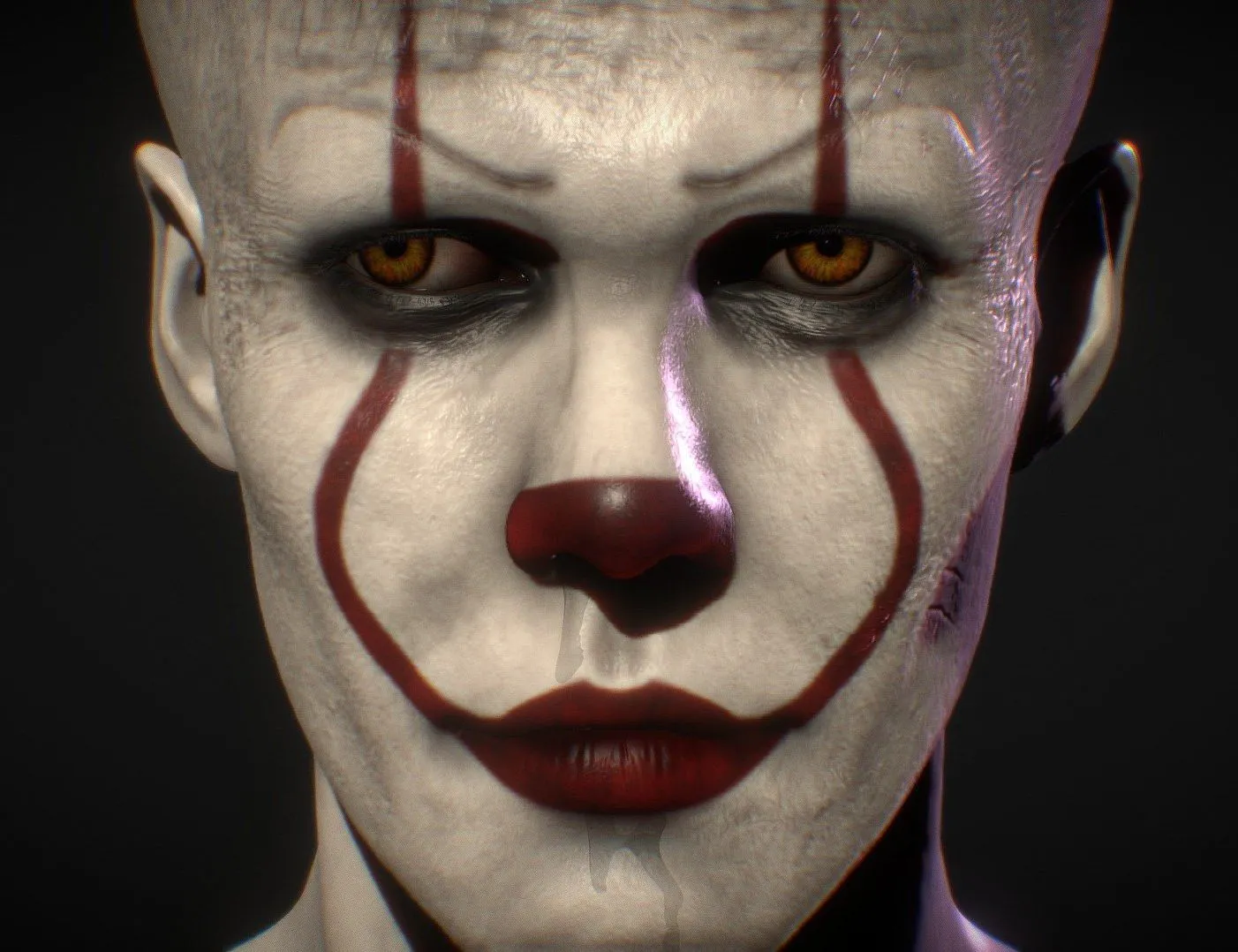 PBR Game 3D Models – Pennywisethe Dancing Clown 3D Model