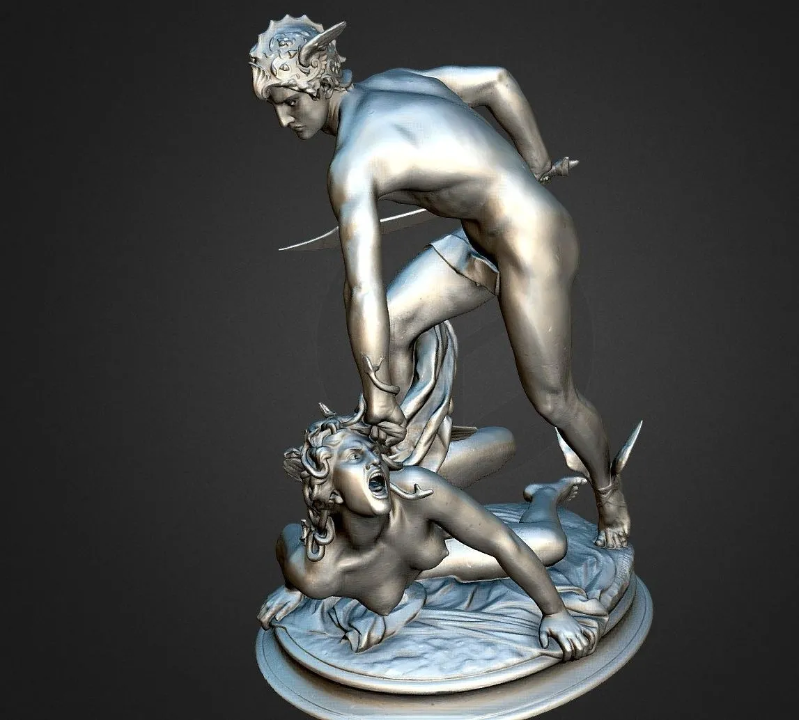 PBR Game 3D Models – Perseus Slaying Medusa