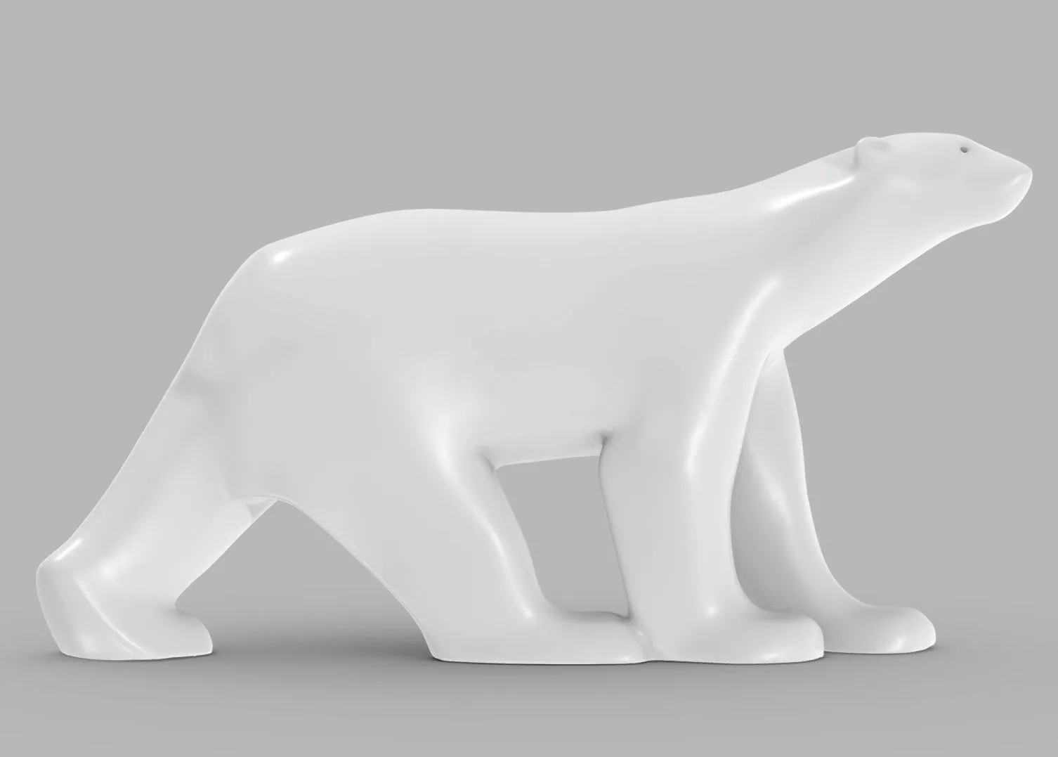 PBR Game 3D Models – Petit Ours Blanc Pompon