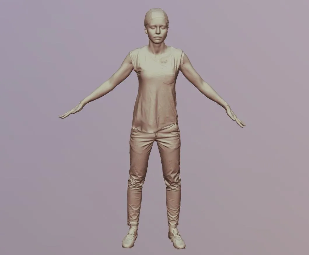 PBR Game 3D Models – Petra 3D Scan Of Body