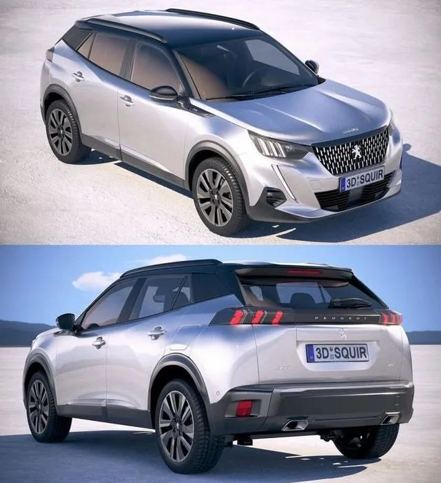 PBR Game 3D Models – Peugeot 2008 2020