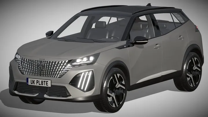PBR Game 3D Models – Peugeot E 2008 2024