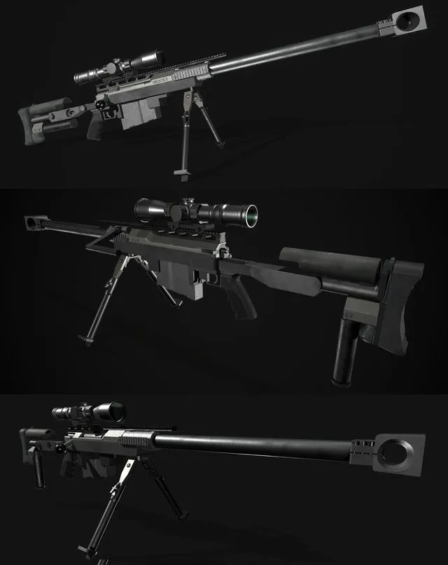 PBR Game 3D Models – PGM Hecate Sniper Rifle