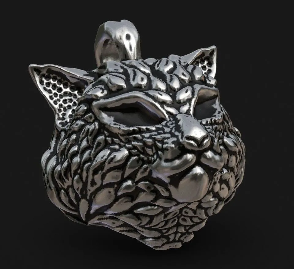 PBR Game 3D Models – Pingente Black Cat