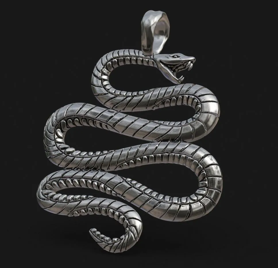 PBR Game 3D Models – Pingente Snake