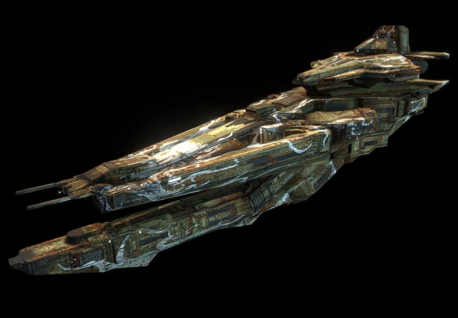 PBR Game 3D Models – Pirate Side Mothership