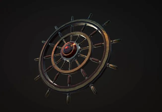 PBR Game 3D Models – Pirate Wheel Collection