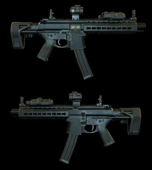 PBR Game 3D Models – Pistol Caliber Carbine