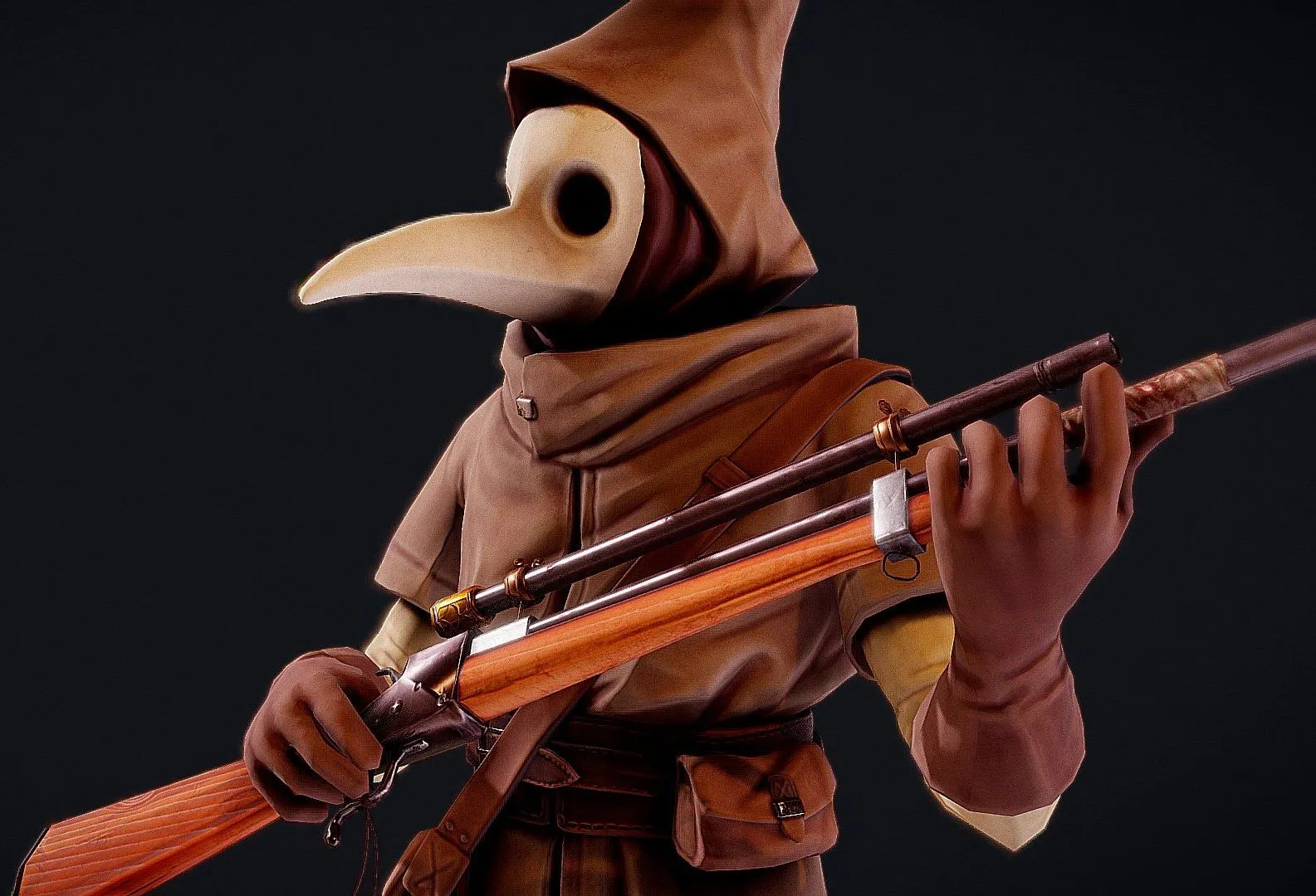 PBR Game 3D Models – Plague Doctor
