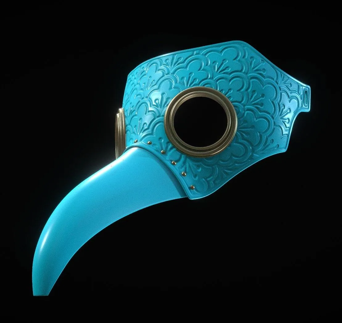 PBR Game 3D Models – Plague Mask Omsx