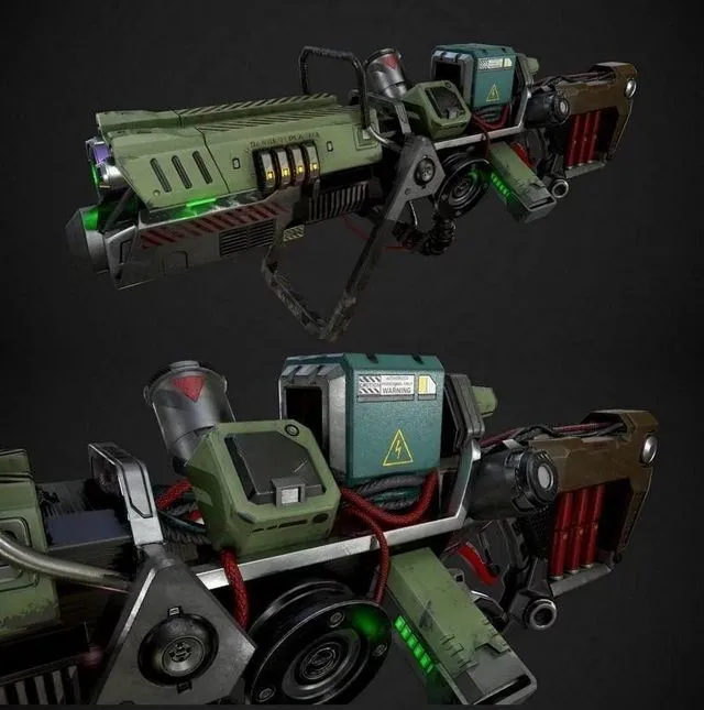 PBR Game 3D Models – PlasmaGun Concept