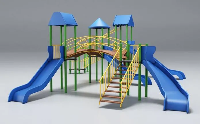 PBR Game 3D Models – Playground Blue