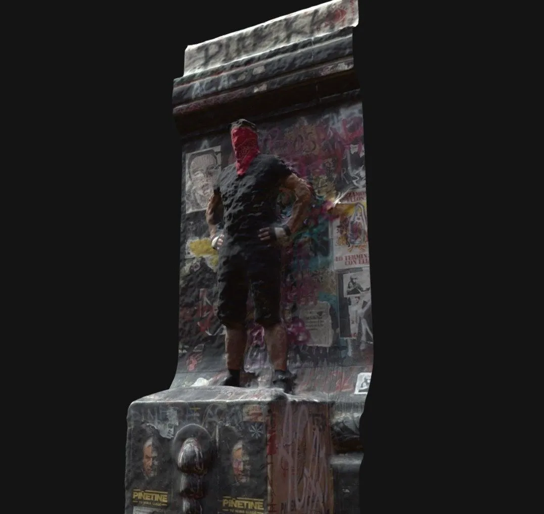 PBR Game 3D Models – Plaza Dignidad Encapuchado