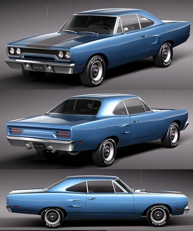 PBR Game 3D Models – Plymouth Road Runner 1970