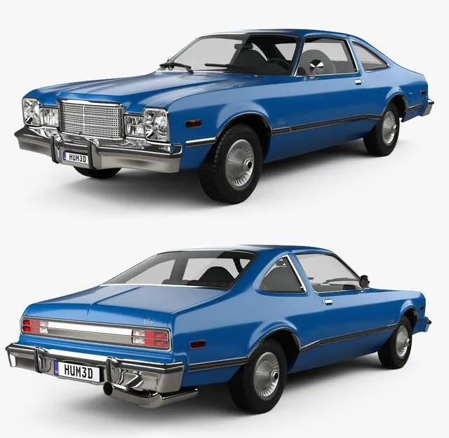 PBR Game 3D Models – Plymouth Volare coupe 1977