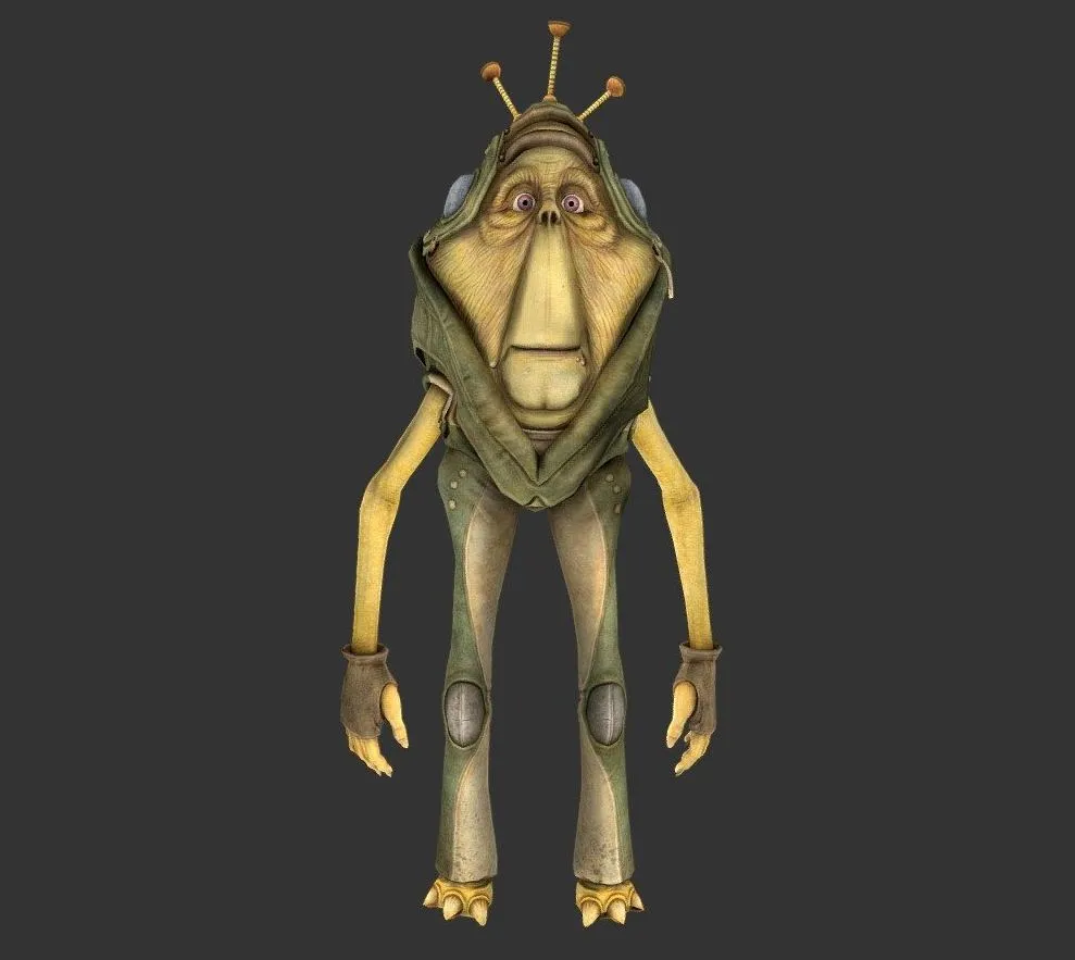 PBR Game 3D Models – Podracer Ben Quadinaros